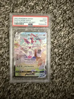 2021 POKEMON SWORD & SHIELD EVOLVING SKIES SECRET FULL ART/SYLVEON VMAX PSA 10 - Image 1