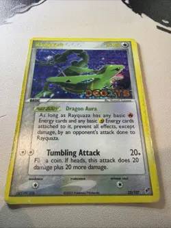 Rayquaza 22/107 - EX Deoxys Stamped Reverse Holo Rare Pokemon TCG MP - Image 2