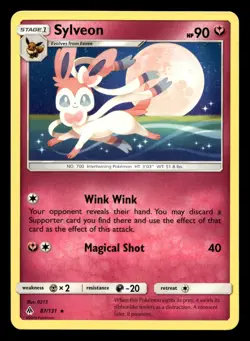 Sylveon 87/131 Rare Forbidden Light Pokemon NM - Image 1