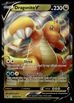 Dragonite V SWSH154 JUMBO OVERSIZED Black Star Promo Pokemon Card - Image 1
