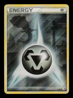 Pokemon Card Metal Energy Basic Reverse Holo Foil Steelix Call of Legends 2011 - Image 1