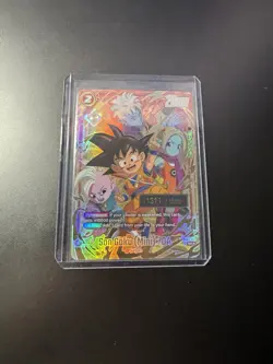 Dragon Ball Fusion World Card Game Son Goku Mini DA Serial FB04-012 Englisch Neu - Image 1