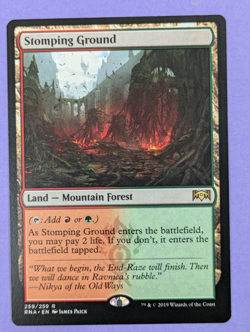 MTG Magic The Gathering: Ravnica Allegiance: Stomping Ground #259/259 Rare - NM - Image 1