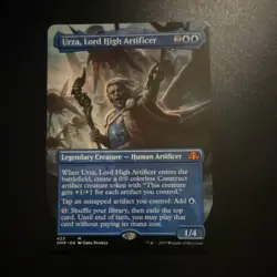 MTG Urza, Lord High Artificer Dominaria Remastered 423 Borderless Mythic Regular - Image 1