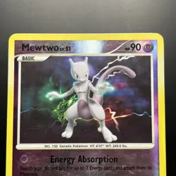 Mewtwo 9/100 D&P Majestic Dawn Pokemon Card Reverse Holo Foil Rare LP - Image 4