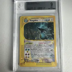 Kingdra 148/147 Holo Rare Secret Aquapolis Beckett 9 WOTC Vintage Pokemon - Image 1