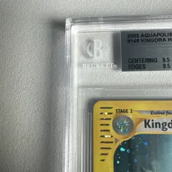 Kingdra 148/147 Holo Rare Secret Aquapolis Beckett 9 WOTC Vintage Pokemon - Image 3