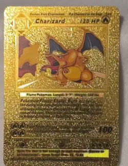 Pokemon Charizard Gold Foil Collectible Card Game English Edition – 1 Card - Image 1