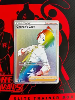 Cheren's Care 177/172 Brilliant Stars Rainblow Full Art Pokemon TCG English SWSH - Image 1