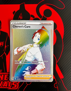 Cheren's Care 177/172 Brilliant Stars Rainblow Full Art Pokemon TCG English SWSH - Image 3