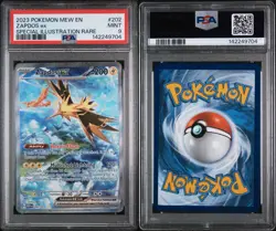 Pokemon TCG Zapdos EX Holo Card 202/165 Scarlet & Violet 151 Sir PSA 9 - Image 3