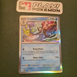 Pokemon TCG Mega Evolution Black Star Promo Inteleon MEP002 Stamped Near Mint - Image 1