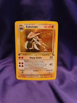 Pokemon Card: 1st Edition Kabutops Fossil 9/62 - Image 1