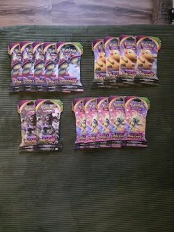 16x POKEMON TCG Sword and Shield- Vivid Voltage Blister - Sleeved Booster - Image 1