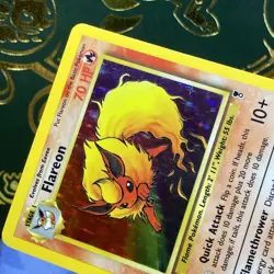 Flareon 10/110 Holo Rare Legendary Collection Pokemon Card LP - Image 3