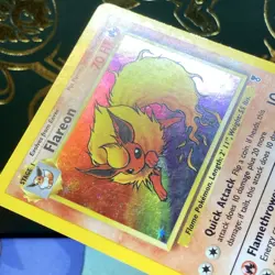Flareon 10/110 Holo Rare Legendary Collection Pokemon Card LP - Image 4