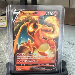 Pokemon TCG Charizard V 018/159 – Crown Zenith – Holo Ultra Rare – NM - Image 1