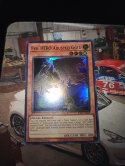 Yu-Gi-Oh! Evil HERO Adusted Gold (UR) RA04-EN029 Quarter Century Stampede 1st Ed - Image 1