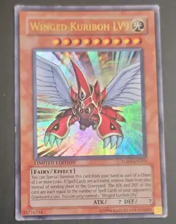 Yu-Gi-Oh! Winged Kuriboh LV9 Effect Card Limited Edition Holo YG03-EN001 - Image 1