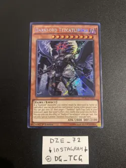 Yugioh - DARKLORD TEZCATLIPOCA - DESO-EN031- Secret rare - 1st Edition - NM - Image 1