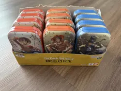 One Piece 12x Mini Tin Pack Set Vol 2 Display TS-02 OP-13 24 PACKS Sealed Promos - Image 1