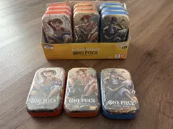 One Piece 12x Mini Tin Pack Set Vol 2 Display TS-02 OP-13 24 PACKS Sealed Promos - Image 2