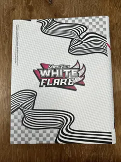 POKEMON OFFICIAL WHITE FLARE CARD BINDER *BINDER ONLY* - Image 2