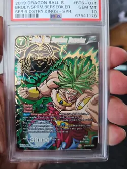 2019 DRAGON BALL SUPER CARD GAME SERIES 6 DESTROYER KINGS BT6-074 BROLY, THE... - Image 1