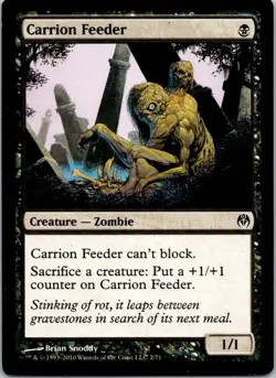 MTG Magic The Gathering Carrion Feeder Duel Decks Phyrexia Played See Scan - Image 1