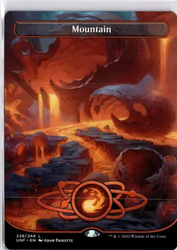 Mountain 238/244 Borderless Full Art Unfinity Magic The Gathering MTG TCG - Image 3