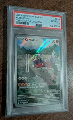 Koraidon SVP014 Pokemon Center Stamp Black Star Promo SVP EN 014 GEM MINT PSA 10 - Image 2