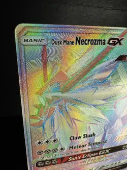 Pokemon TCG Dusk Mane Necrozma GX Ultra Prism 163/156 Holo Secret Rare NM - Image 3