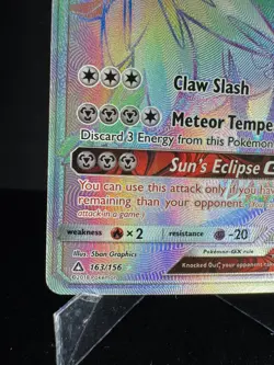Pokemon TCG Dusk Mane Necrozma GX Ultra Prism 163/156 Holo Secret Rare NM - Image 5