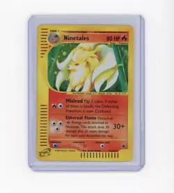 2002 Pokemon Fire 21/165 Ninetales Expedition Base Set Rare Holo LP - Image 1