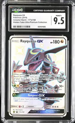 Pokemon Rayquaza GX 177a/168 Celestial Storm Secret Rare Holo CGC 9.5 - Image 1