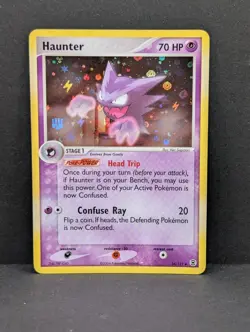Haunter 34/112 FireRed & LeafGreen Reverse Holo Rare Pokemon TCG Nintendo LP+ - Image 1