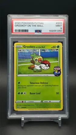 2020 Pokemon Futsal Promo # 003 Grookey On The Ball PSA 9 MINT! Trusted Seller! - Image 1