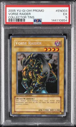 2005 YU-GI-OH! PROMO COLLECTOR TINS #EN003 VORSE RAIDER PSA 5 - Image 1
