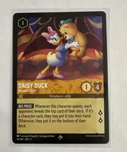 Disney Lorcana Daisy Duck - Donald's Date 16/204 Shimmering Skies Super Rare - Image 1