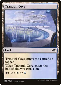 (2x FOIL) TRANQUIL COVE - Kamigawa: Neon Dynasty – MTG Magic the Gathering Card - Image 1