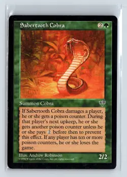 (2x) SABERTOOTH COBRA – MTG Magic the Gathering Card – Mirage – Common - Image 1