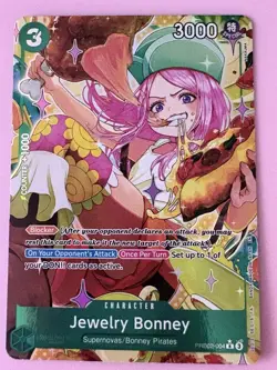 Bandai One Piece Card Game Jewelry Bonney PRB02-004 Special Holo Blocker - Image 3