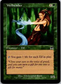 Mtg Magic The Gathering Wellwisher Onslaught See Scan M - Image 1