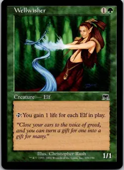 Mtg Magic The Gathering Wellwisher Onslaught See Scan C - Image 1
