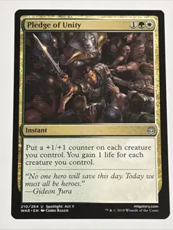 MTG War of the Spark Pledge of Unity 210/264 NM - Image 1