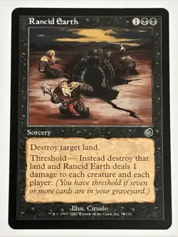 MTG Torment Rancid Earth 78/143 LP/MP - Image 1