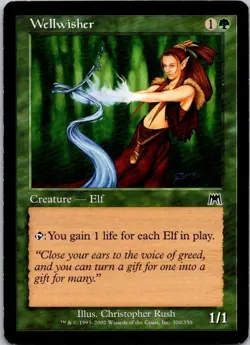 Mtg Magic The Gathering Wellwisher Onslaught See Scan F - Image 1
