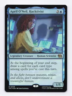 April O'Neil, Hacktivist (Foil) 0029 (R) MTG Teenage Mutant Ninja Turtles (TMT) - Image 1