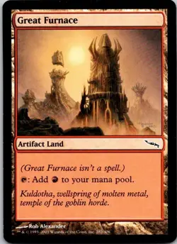 MTG Magic The Gathering Great Furnace Mirrodin Played See Scan B - Image 1