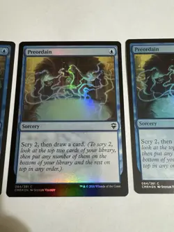 Magic The Gathering Preordain - 84/361 (Commander Legends) FOIL x3 - Image 3